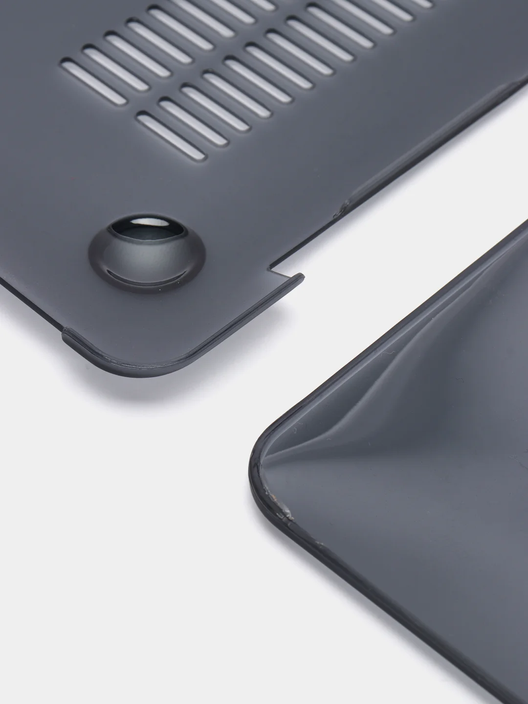 Серый чехол-накладка полупрозрачная для ноутбука Apple Macbook