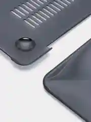 Серый чехол-накладка полупрозрачная для ноутбука Apple Macbook
