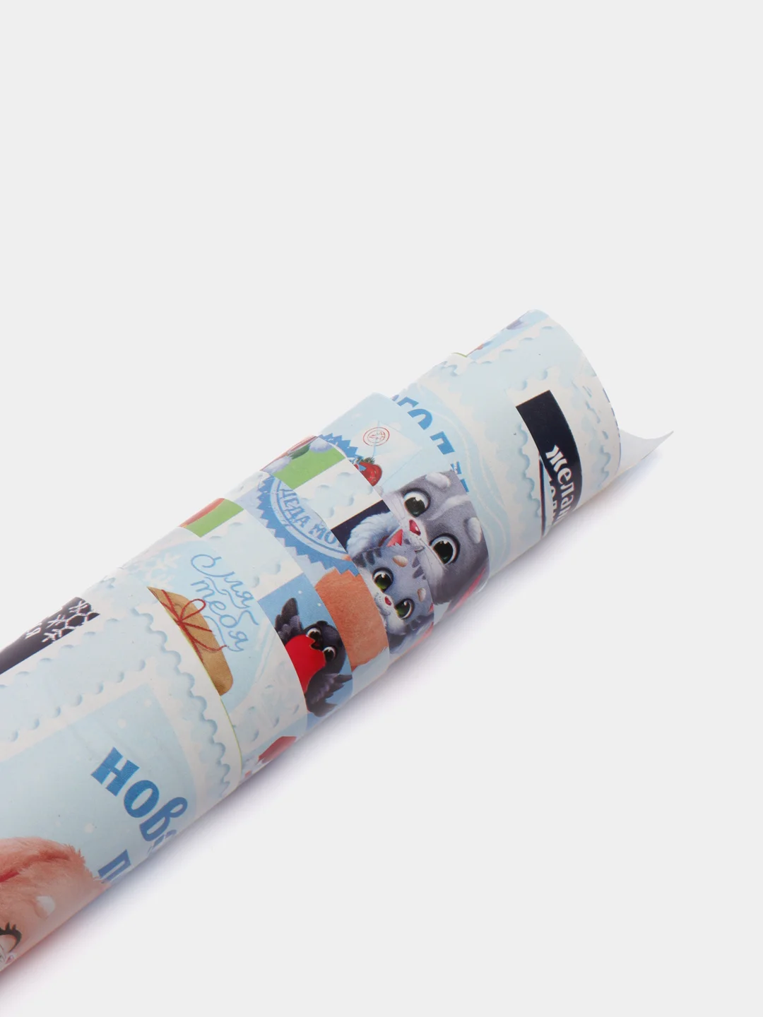Коралловый меланж бумага упаковочная, 1шт и 5шт в упаковке новогодняя, крафт