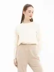 Молочный лонгслив базовый свободного кроя, из хлопка, 4 цвета