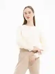 Молочный лонгслив базовый свободного кроя, из хлопка, 4 цвета