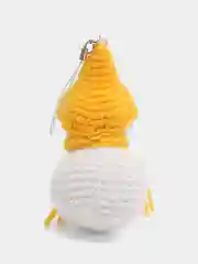 Желтый брелок "Снеговик"
