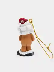 Алый новогодняя игрушка голый Санта Клаус