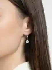 Серьги висячие вечерние,серьги подвески с камнем