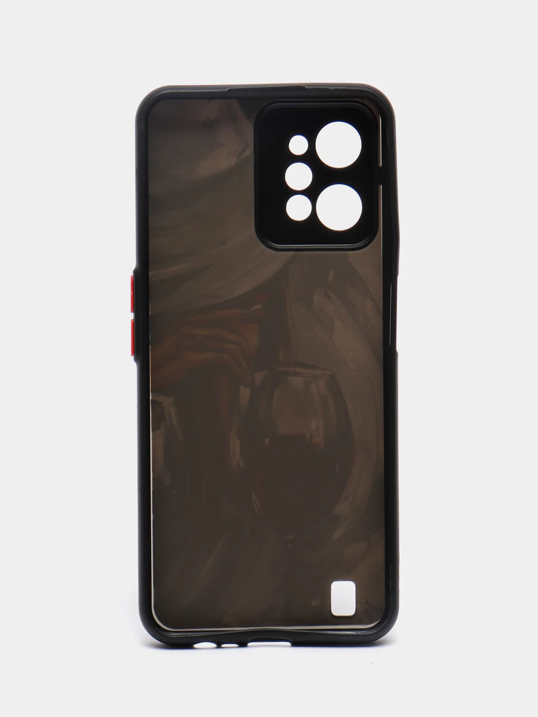 Бордовый чехол с рисунком на Realme C31 (Реалми С31)