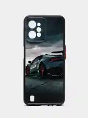 Хром чехол с рисунком на Realme C31 (Реалми С31)