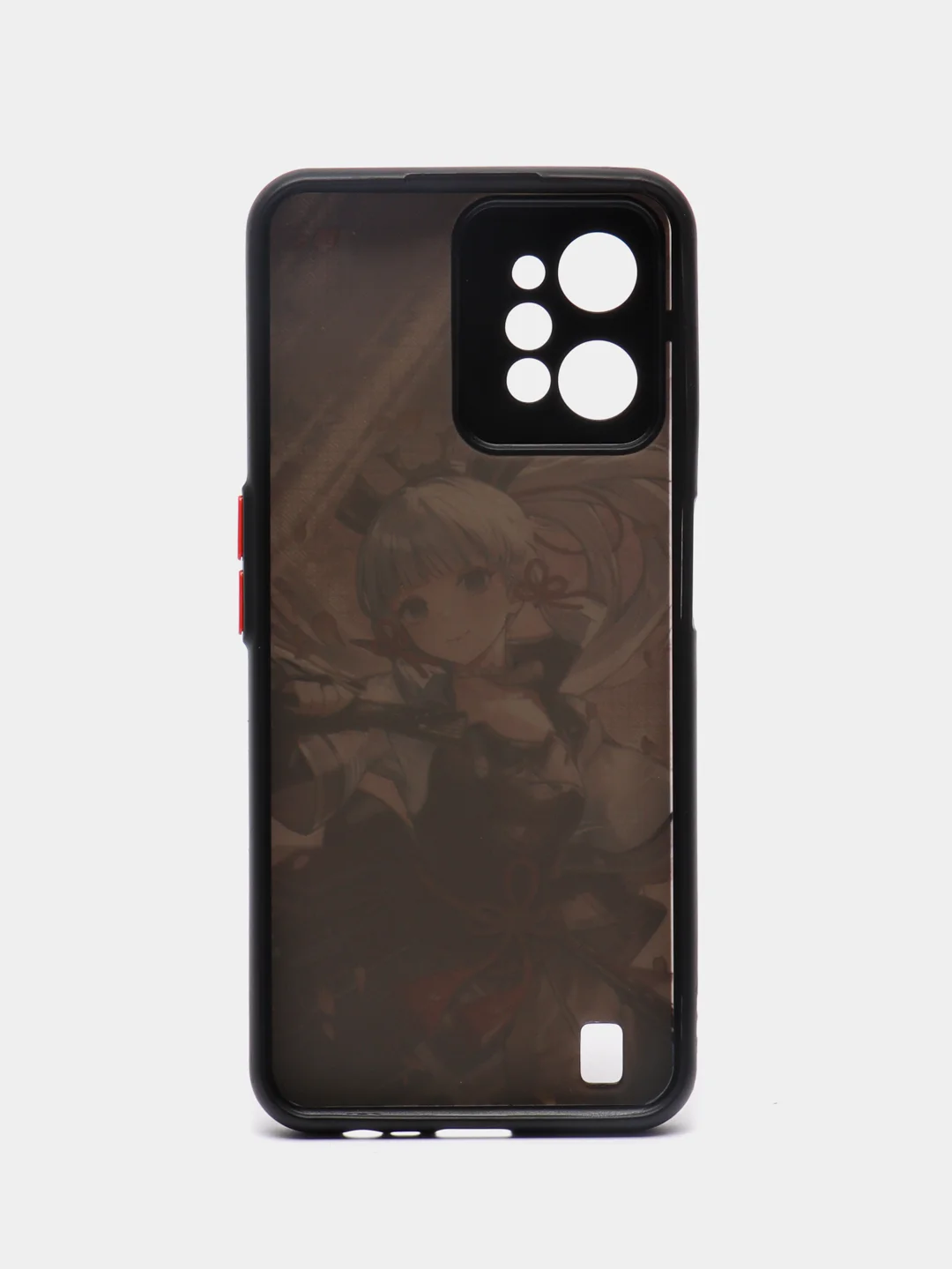 Багровый чехол с рисунком на Realme C31 (Реалми С31)