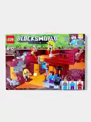 Красный конструктор Blocksworld "Мост Ифрита под землей", 423 детали