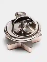 Серый металлик брошь