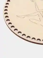 Розовый деревянная заготовка для шкатулок и корзинок