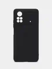 Черный чехол для Xiaomi Poco X4 Pro 5G (Сяоми Поко Х4 Про 5 Джи), силиконовый