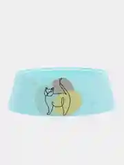 Лазурный миска для кошек "Мур-Мяу", 0.3 л