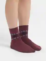 Багровый носки женские