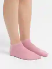 Розовый носки женские, короткие, хлопковые