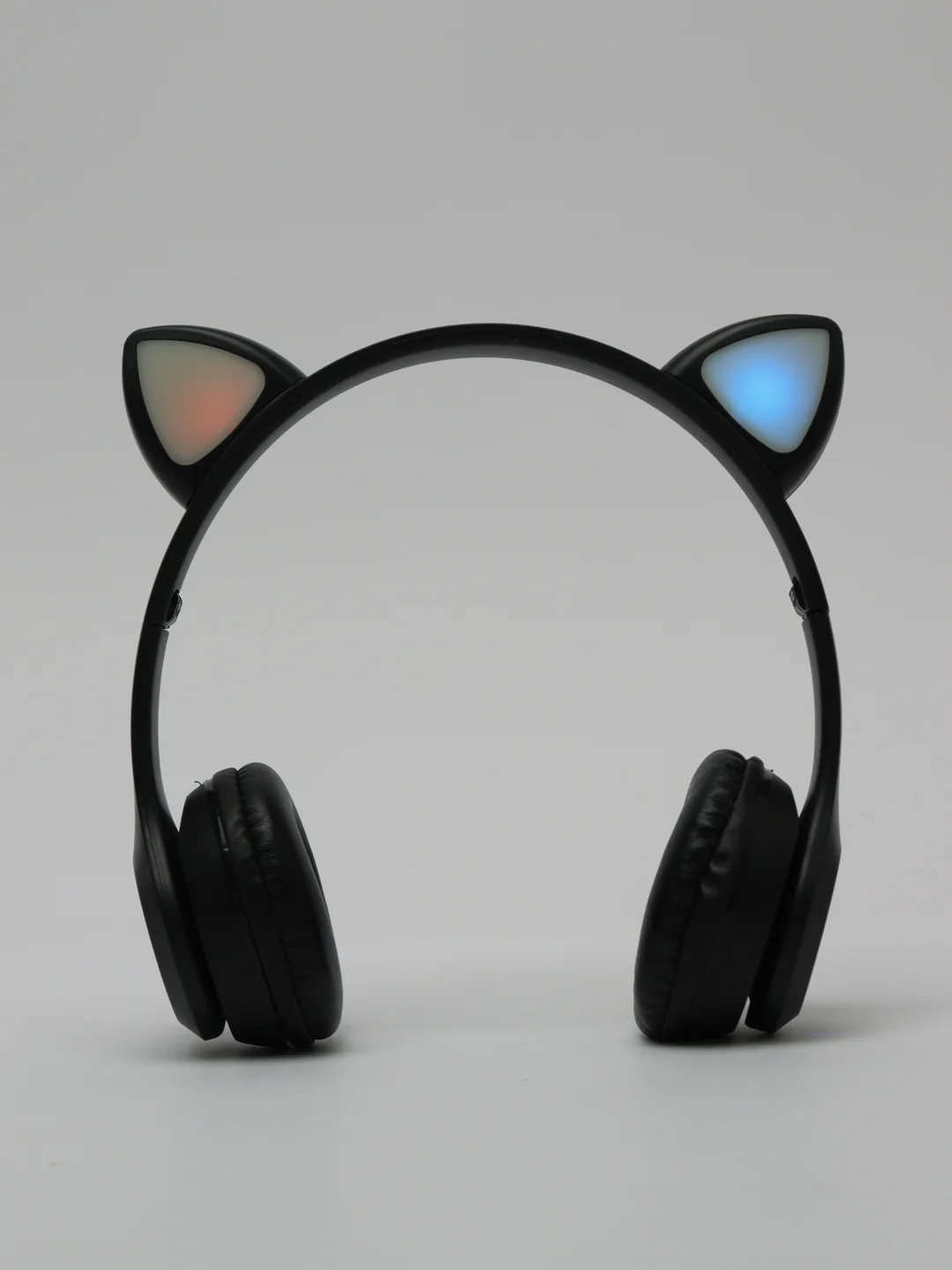 Черный беспроводные наушники с LED-ушками Cat Ear P47m Наушники беспроводные