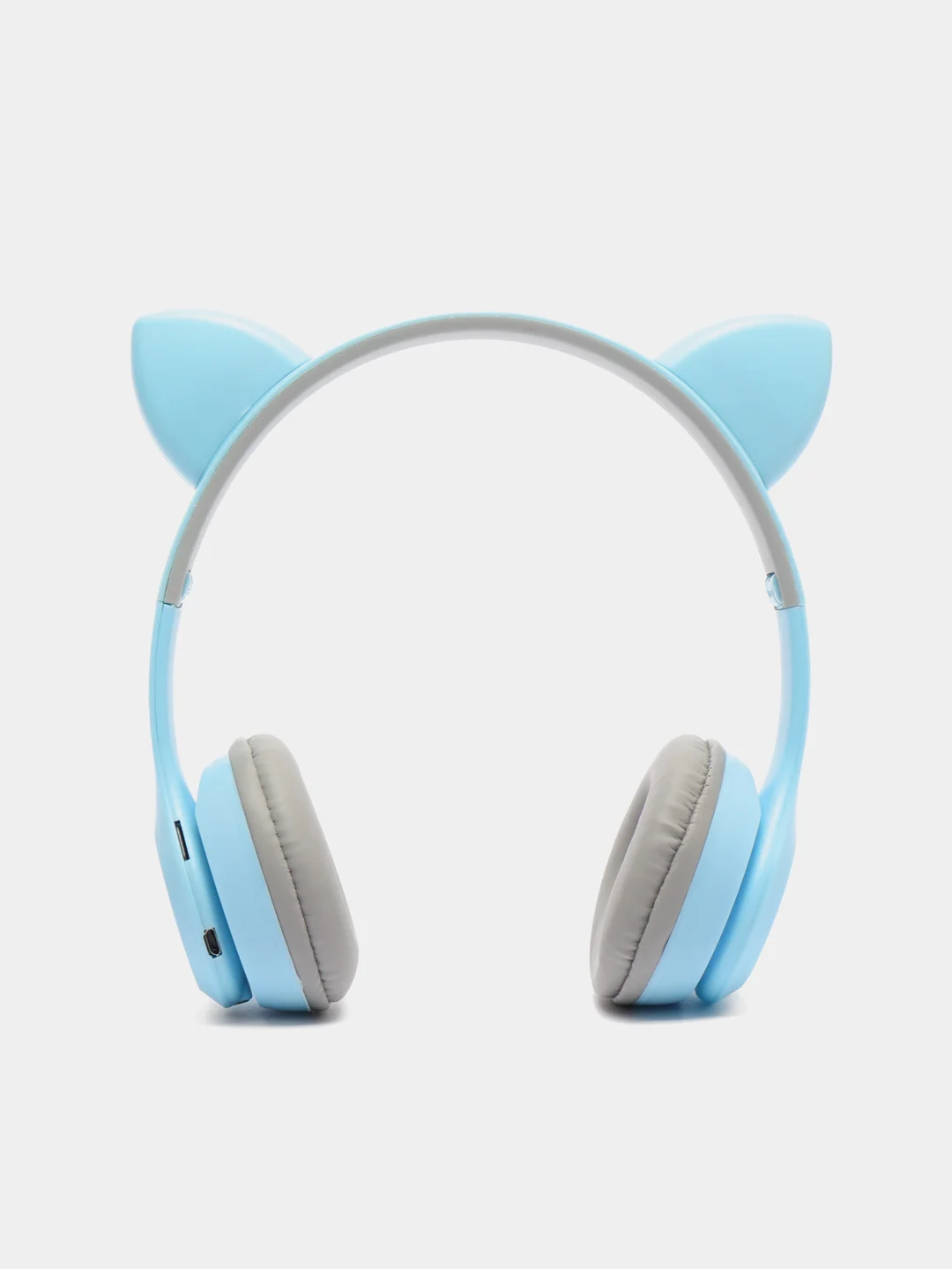 Голубой беспроводные наушники с LED-ушками Cat Ear P47m Наушники беспроводные