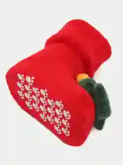 Фуксия носки детские новогодние, Пинетки махровые нескользящие