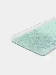 Мятный чехол на Samsung S10 прозрачный с блестками, силиконовый