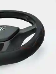 Красный чехол на руль D-образный для Volkswagen, Skoda