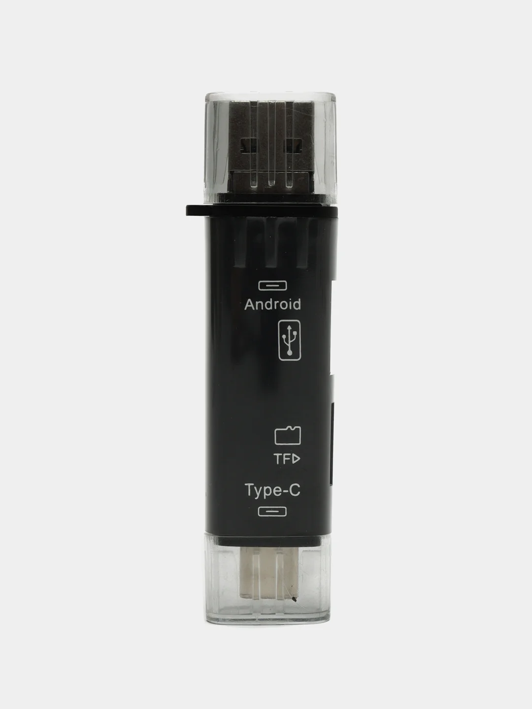 Картридер 5 в 1, Type-C, microUSB, TF Card, USB