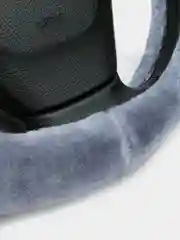 Серый чехол на руль утепленный, зимний