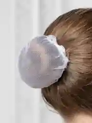 Белый сетка для пучка волос, 1 штука