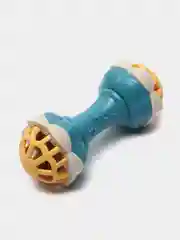 Голубой игрушка погремушка двухсторонняя, гантеля, 0+