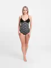 Черный комплект нижнего белья Lentex Zara, трусы + майка