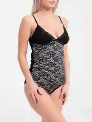 Черный комплект нижнего белья Lentex Zara, трусы + майка