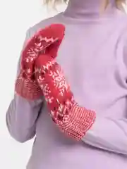 Красный варежки детские шерстяные для мальчиков и девочек