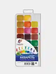 Краски акварельные Луч Классика, 24 цвета, с кистью