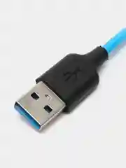 Голубой мягкий Силиконовый USB кабель провод зарядник шнур Micro, Type-C, iPhone Lightning Android