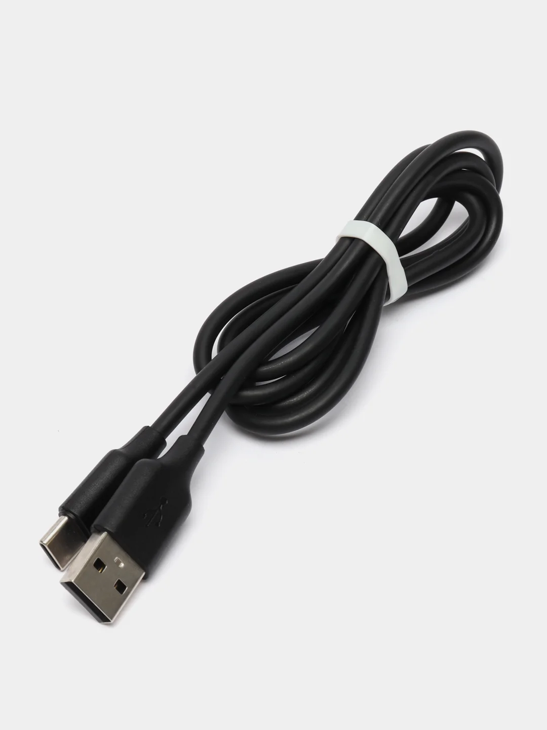 Черный мягкий Силиконовый USB кабель провод зарядник шнур Micro, Type-C, iPhone Lightning Android