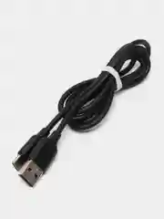 Черный мягкий Силиконовый USB кабель провод зарядник шнур Micro, Type-C, iPhone Lightning Android