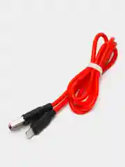 Красный мягкий Силиконовый USB кабель провод зарядник шнур Micro, Type-C, iPhone Lightning Android