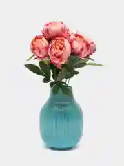 Кораллово-розовый искусственные цветы пионы крупные Пижон 45см