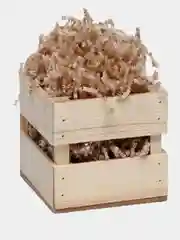 Белый наполнитель бумажный для коробок, 50грамм. гофрированный.