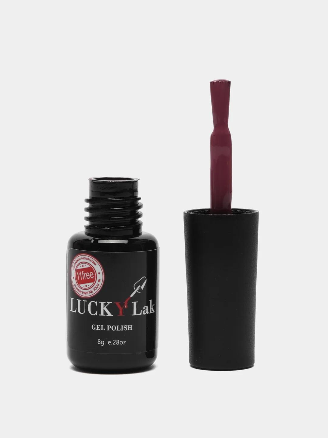 Сиреневый гель лак Luckylak Kapsula 11, 8g, сиреневый для маникюра и педикюра