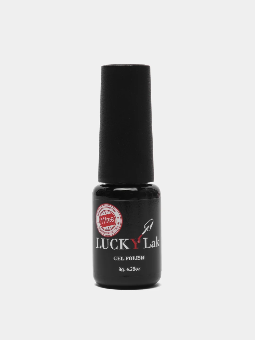 Вишнёвый гель лак Luckylak Kapsula 08, 8g, темно-розовый для маникюра и педикюра