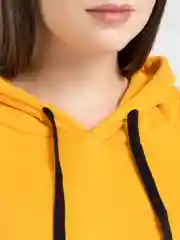 Желтый худи с капюшоном, унисекс