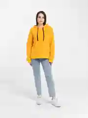 Желтый худи с капюшоном, унисекс