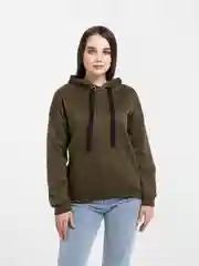 Зелёный хаки худи LaFemme, с капюшоном
