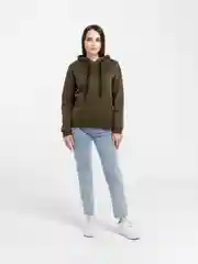 Зелёный хаки худи LaFemme, с капюшоном