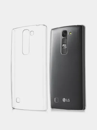 Желтый силиконовый чехол на LG Magna