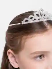 Серебряный диадема, корона для девочек