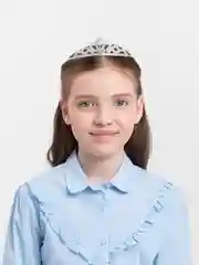 Серебряный диадема, корона для девочек