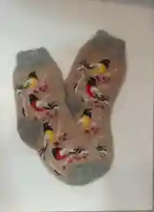 Шерстяные носки "Снегири"