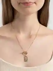 Золотой цепочка на шею с подвеской