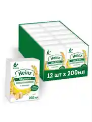 Каша детская Heinz питьевая, молочная, овсяная, с бананом, с 6 месяцев, 200 г