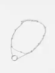 Серебряный двойная цепочка